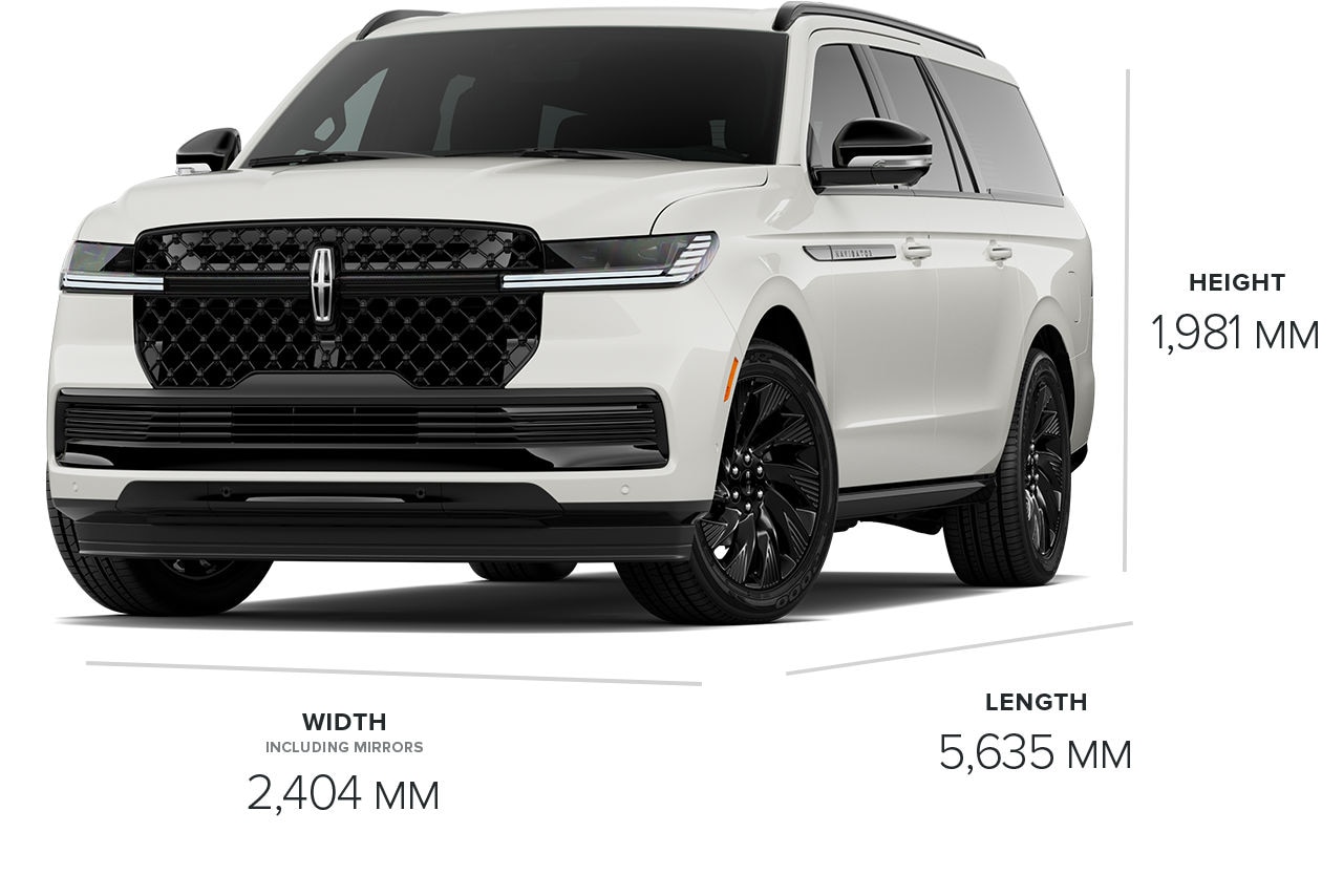 The dimensions on the 2026 Lincoln Navigator® Reserve L SUV