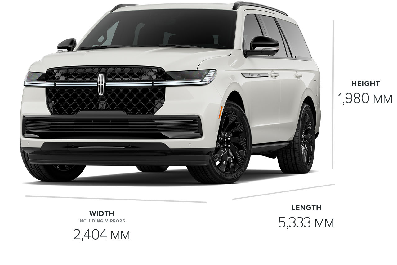 The dimensions on the 2026 Lincoln Navigator® Reserve SUV