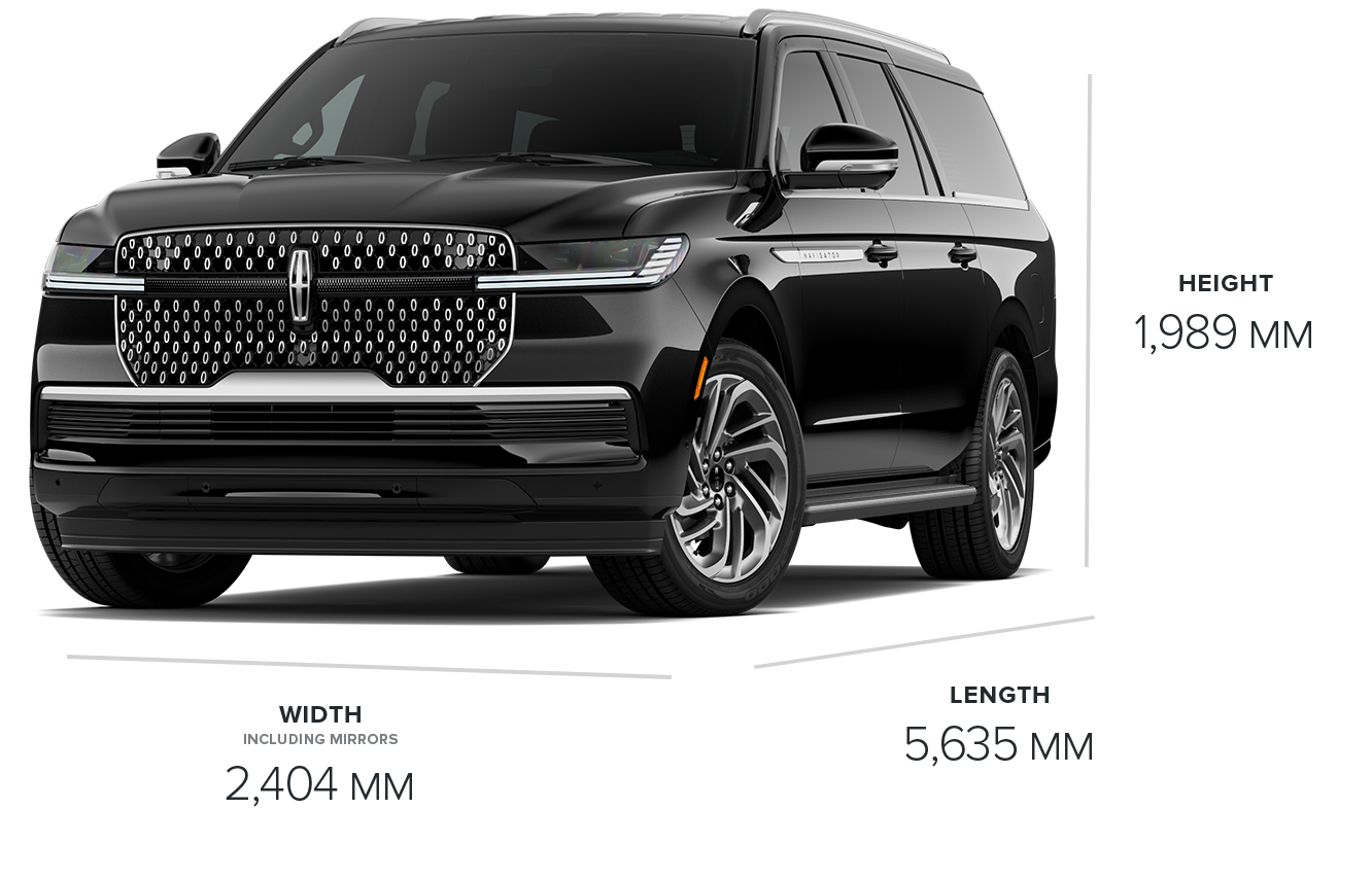 A 2027 Lincoln Navigator Premiere L model shown in Infinite Black