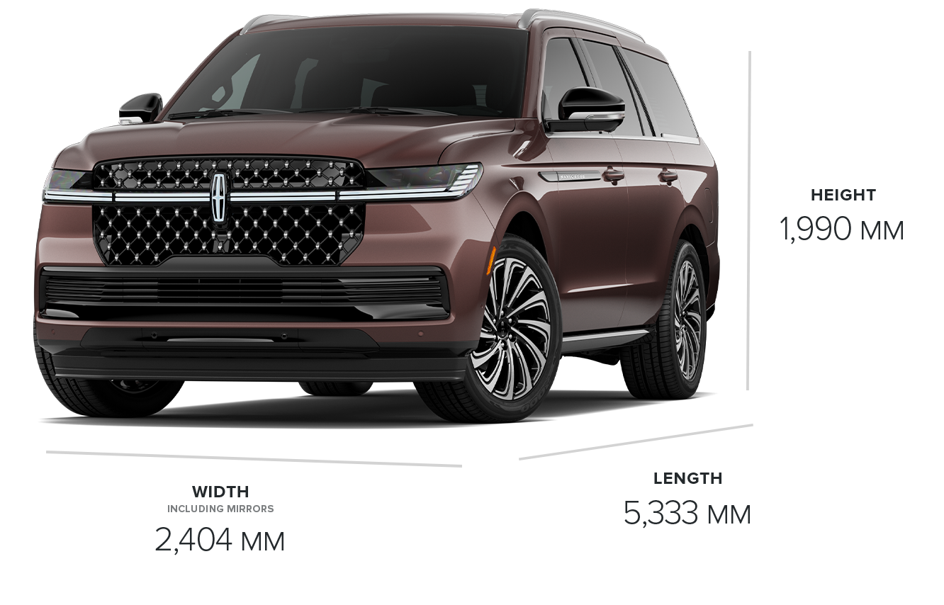 The exterior of the 2027 Lincoln Navigator® Black Label™ model