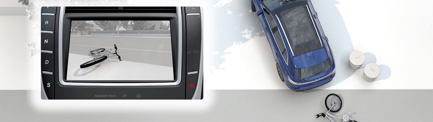 Lincoln animation of how the Rear View Camera feature works