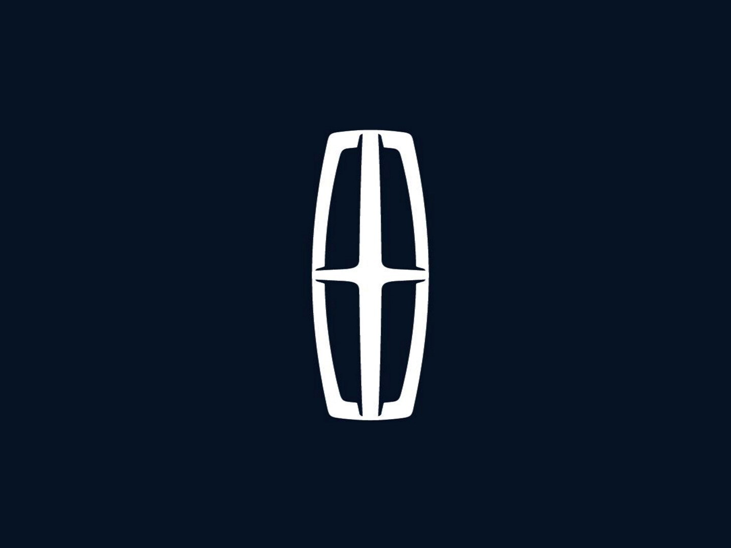 The Lincoln logo in white.