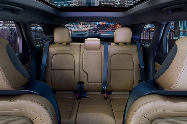 The interior of a 2023 Lincoln Corsair SUV offers extreme roominess