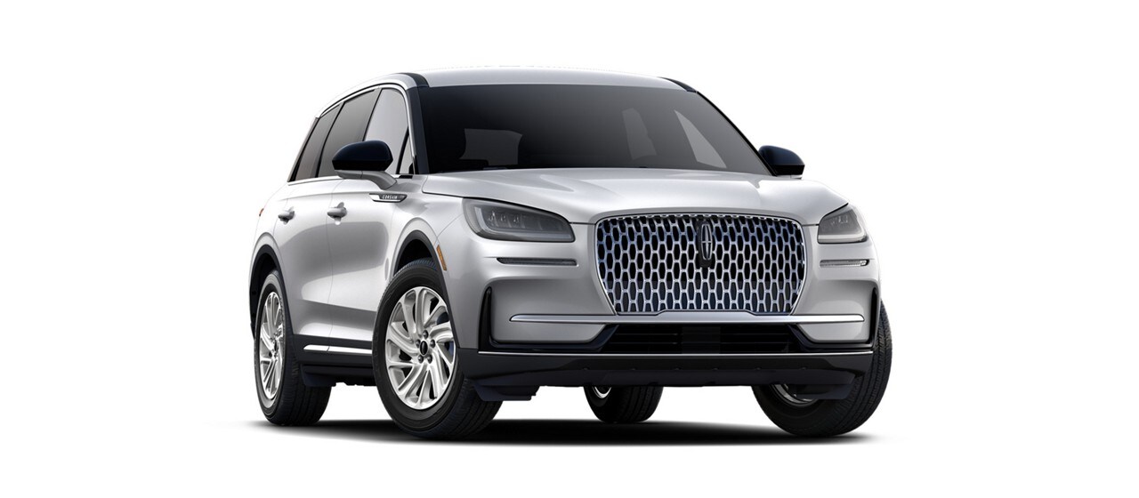 The 2024 Lincoln® Corsair Premiere model is shown in the silver radiance exterior colour