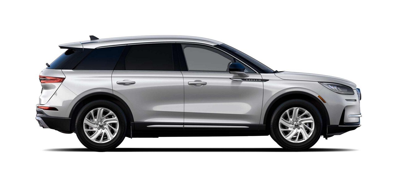 The 2024 Lincoln® Corsair Premiere model is shown in the silver radiance exterior colour