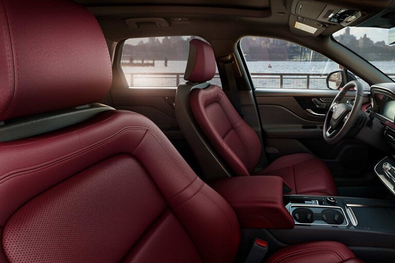 The Perfect Position front seats in Eternal Red show off comfort and form