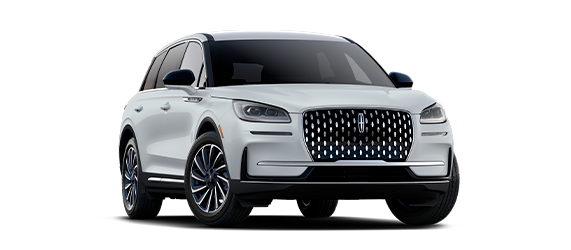 An exterior profile image of a 2025 Lincoln Corsair Reserve model in Crystal White