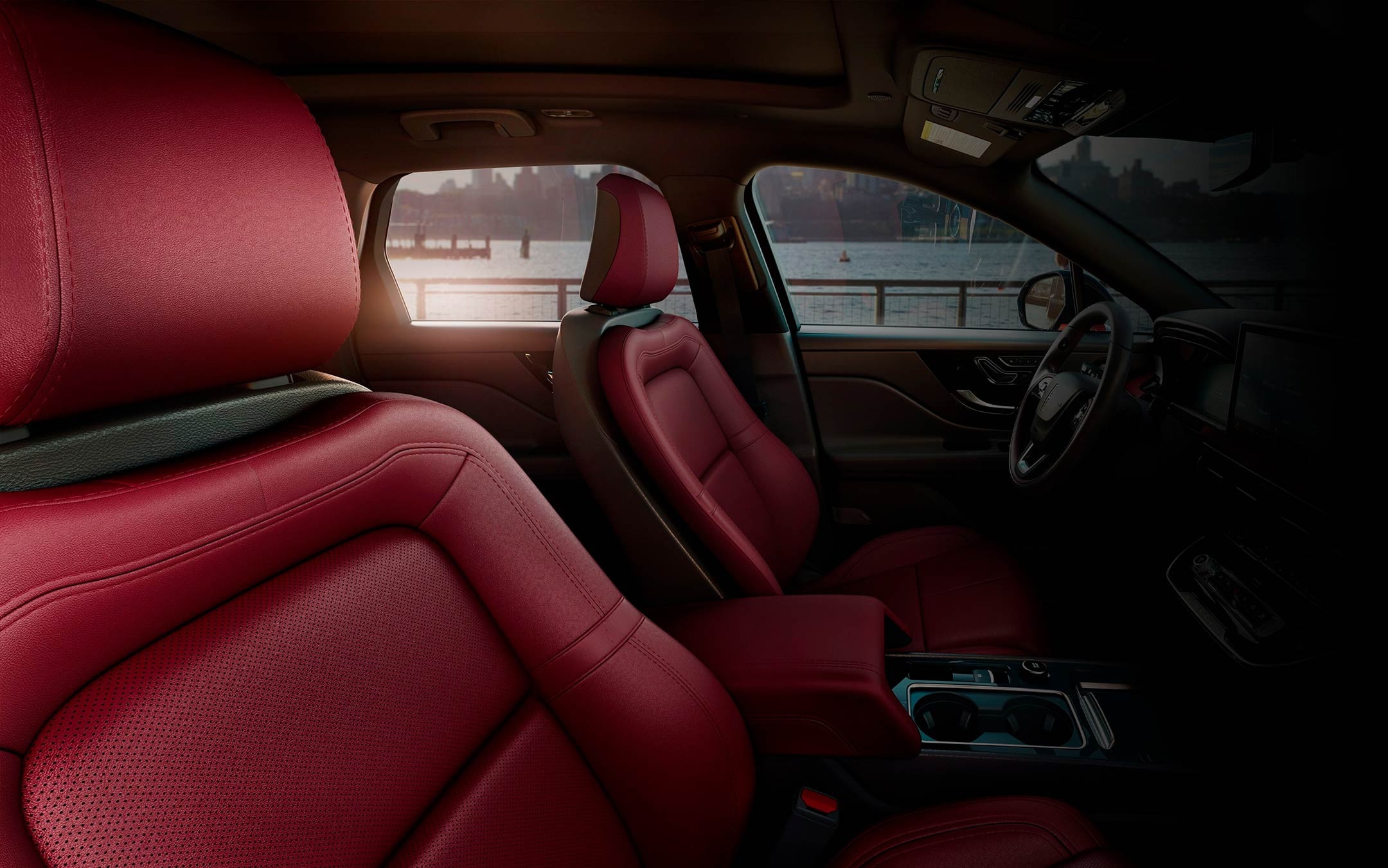 Available Perfect Position Front seats are shown inside a 2026 Lincoln Corsair