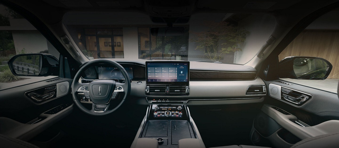 An interior shot of the 2023 Lincoln Navigator