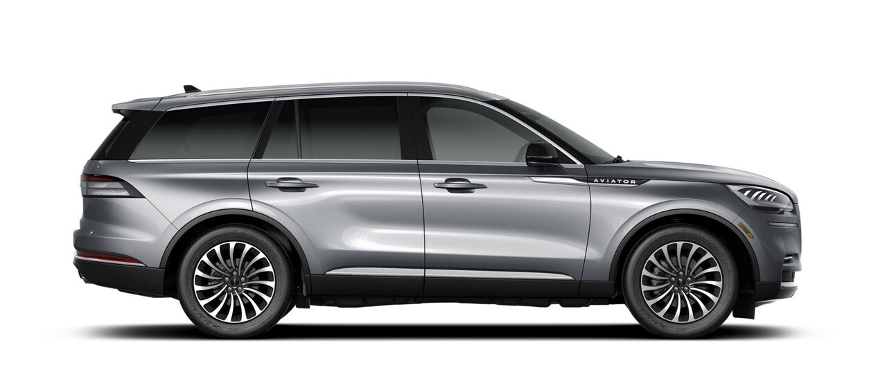 The 2023 Lincoln Aviator® Reserve is shown in Silver Radiance