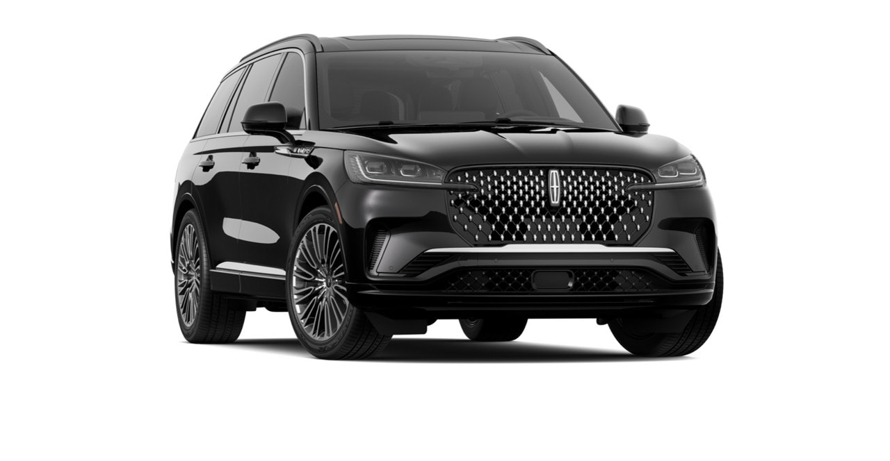The 2025 Lincoln Aviator® is shown in Infinite Black exterior colour
