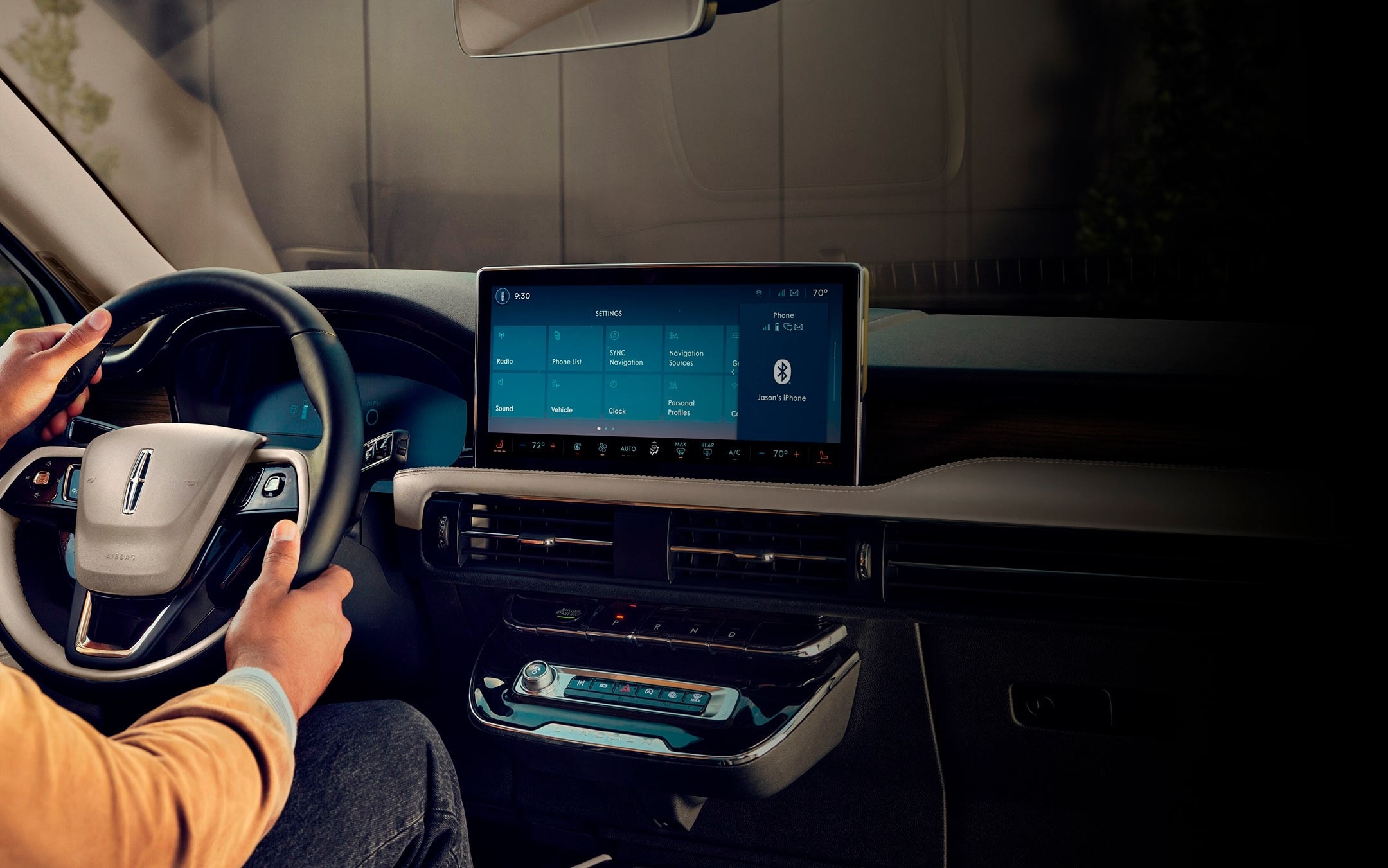 The Alexa Built-in tile is shown on the centre touchscreen of a 2026 Lincoln Corsair