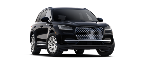 An exterior profile image of a 2026 Lincoln Corsair Premiere model in Infinite Black