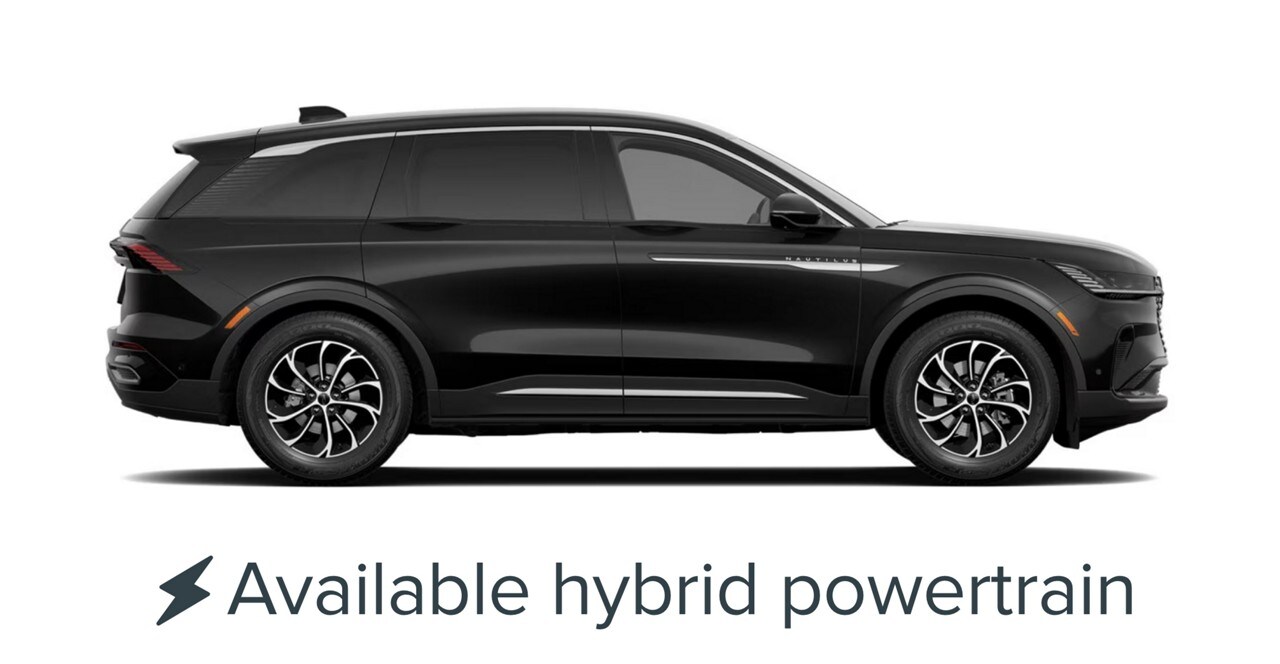 The 2024 Lincoln Nautilus is shown in Infinite Black exterior colour