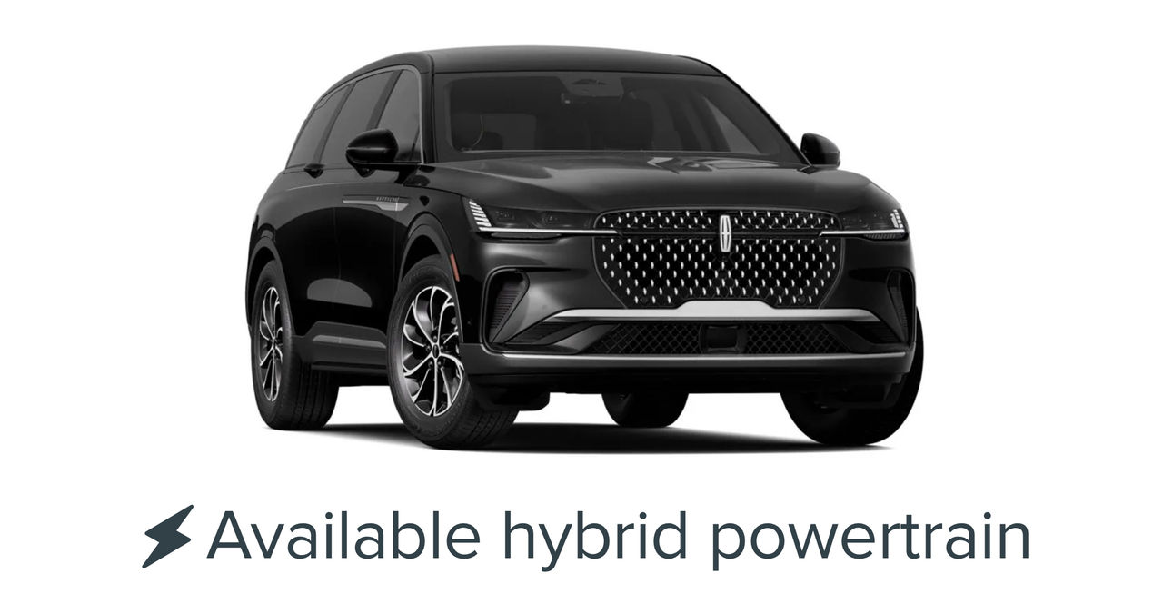The 2026 Lincoln Nautilus® is shown in Infinite Black exterior color. Available hybrid powertrain.