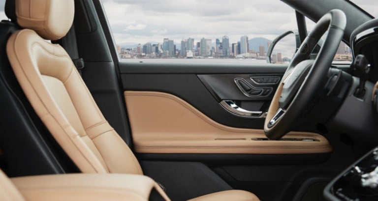 2020 Lincoln Corsair front seating and steering wheel side view