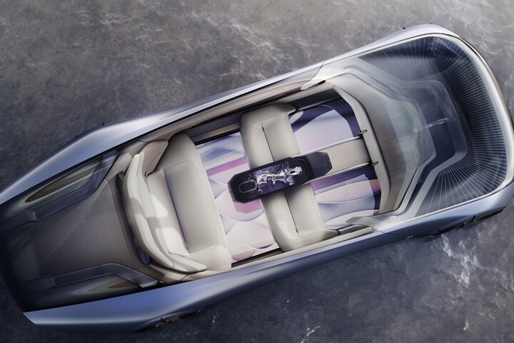 The top view of the Lincoln Model L100 Concept vehicle is shown here.