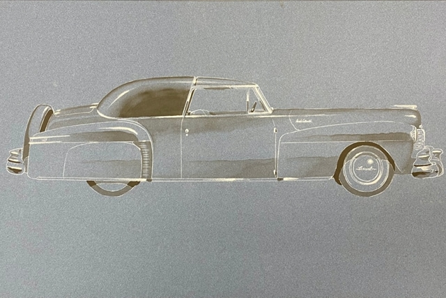 A sketch of a Lincoln Continental is shown here