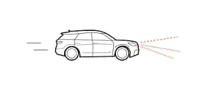 an image of a vehicle using high beams is shown here