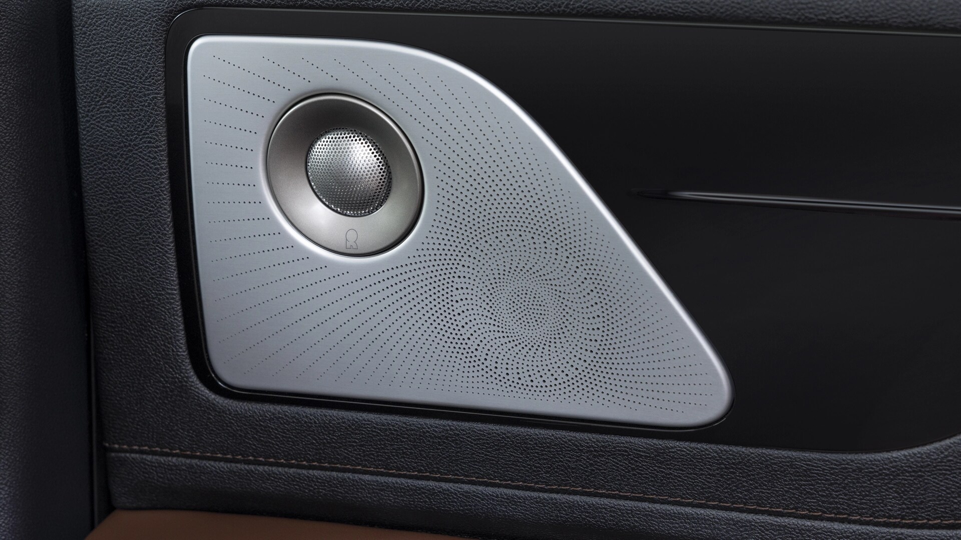 A speaker cover of the audio system in a 2026 Lincoln Aviator