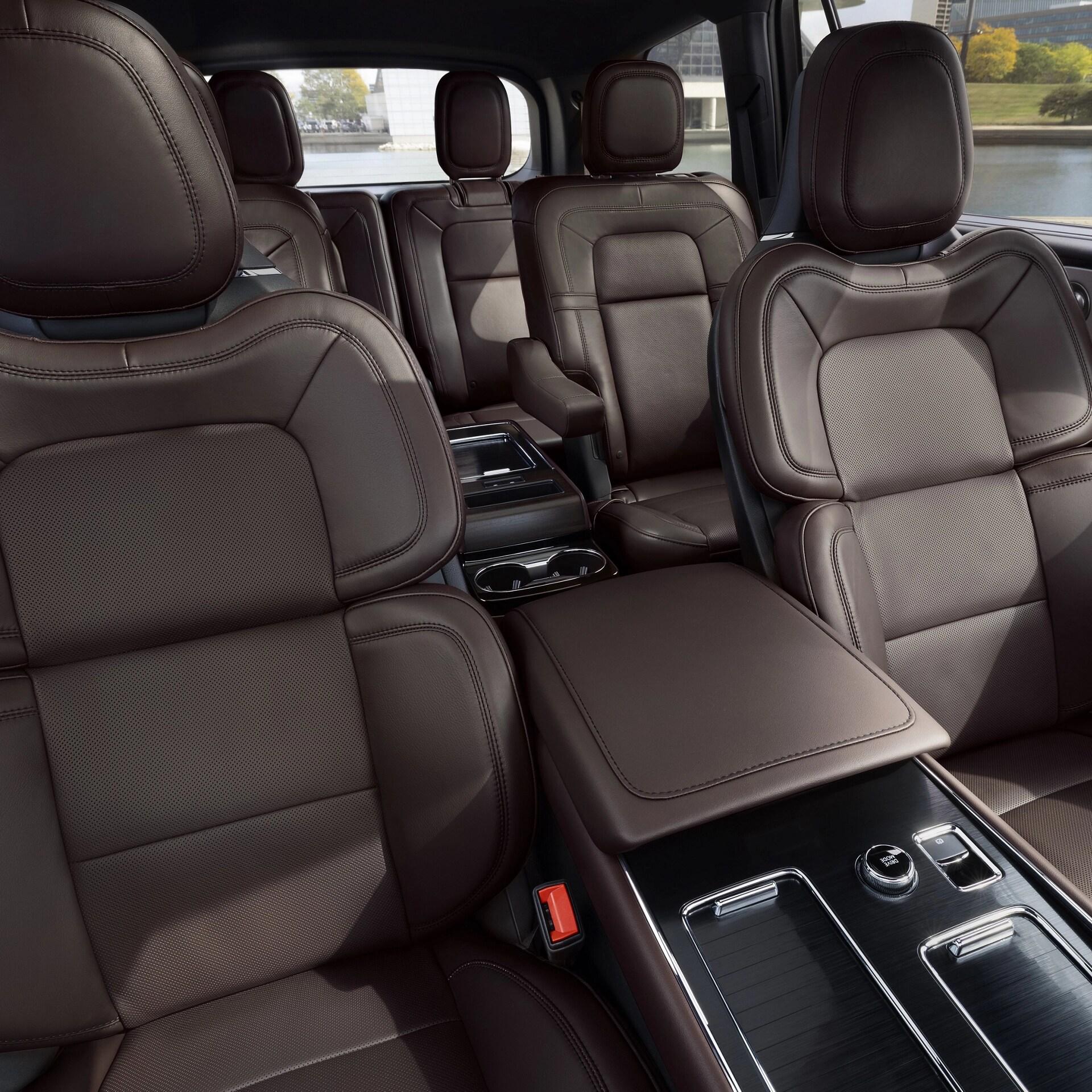 The interior seats of a 2026 Lincoln Aviator® SUV are shown