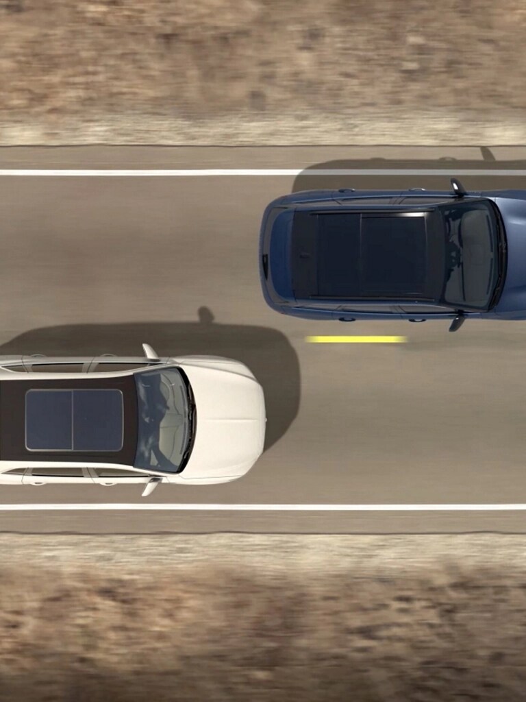 A 2026 Lincoln Aviator is shown passing another vehicle from above