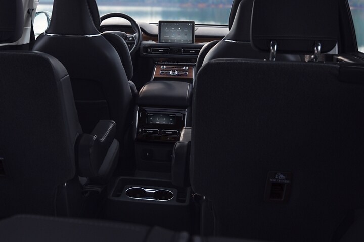 Interior of a 2023 Lincoln Aviator® shown from behind the 2nd row