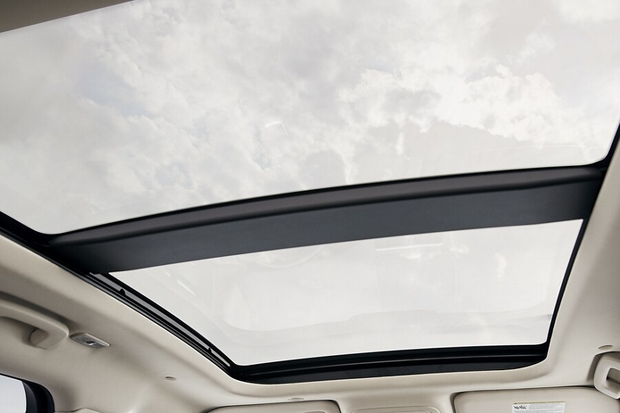 The available panoramic Vista Roof® of a 2023 Lincoln Corsair SUV opens up new worlds