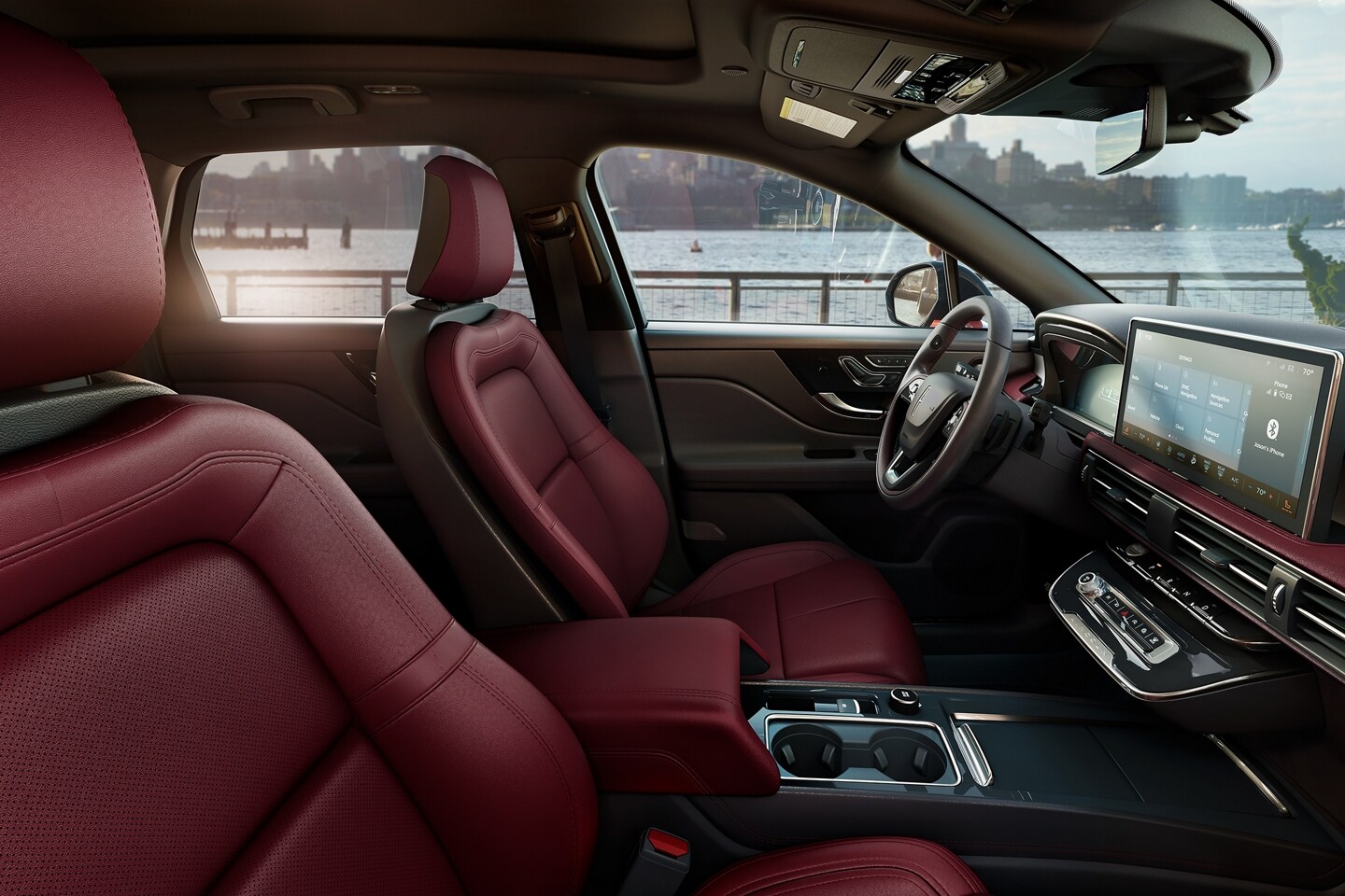 Available Perfect Position Front seats are shown inside a 2025 Lincoln Corsair