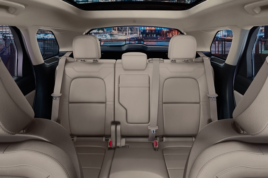 The 2nd-row of a 2025 Lincoln Corsair shows off impeccable detail