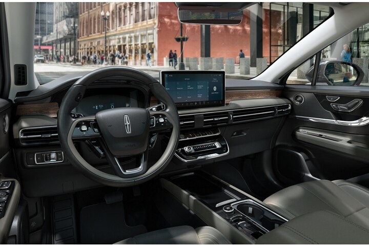 The centre touchscreen of the 2026 Lincoln Corsair plays host to the SYNC® 4 interface