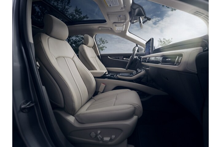 The interior of a 2023 Lincoln Nautilus Reserve SUV