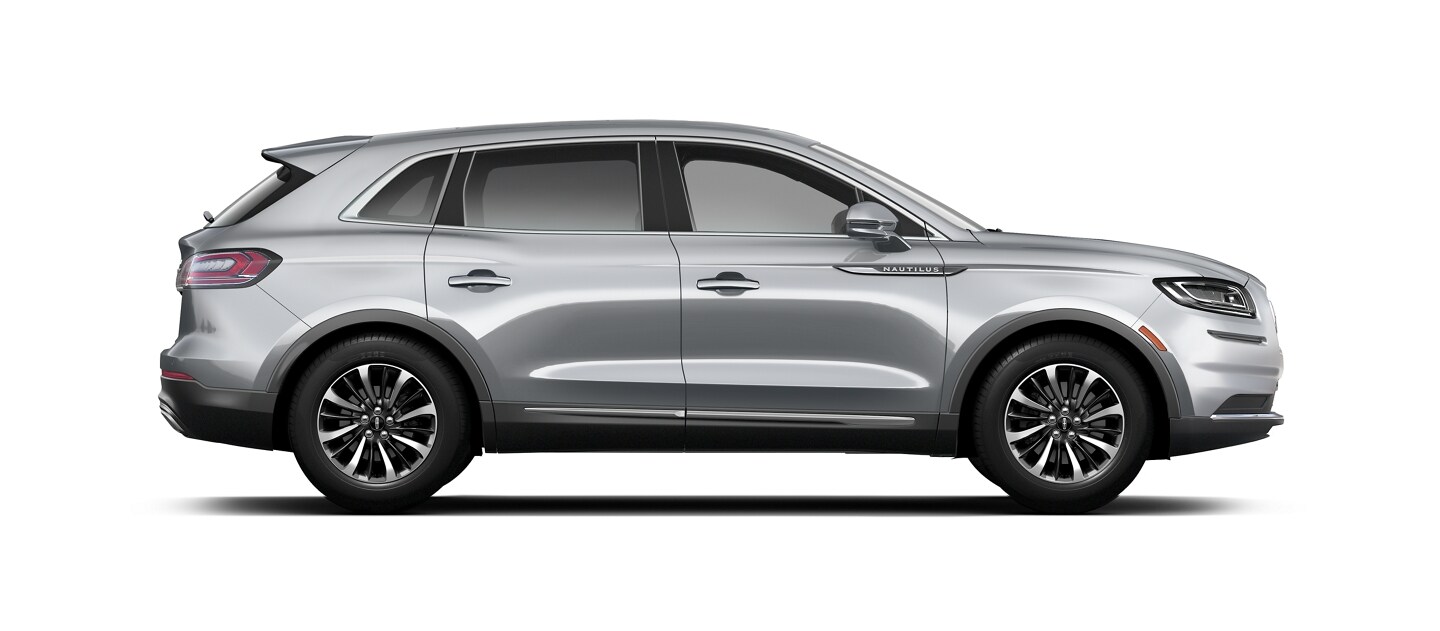 A 2023 Lincoln Nautilus Reserve SUV in Silver Radiance