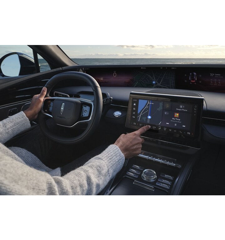 The new in-vehicle Lincoln Digital Experience places what you need well within sight and reach