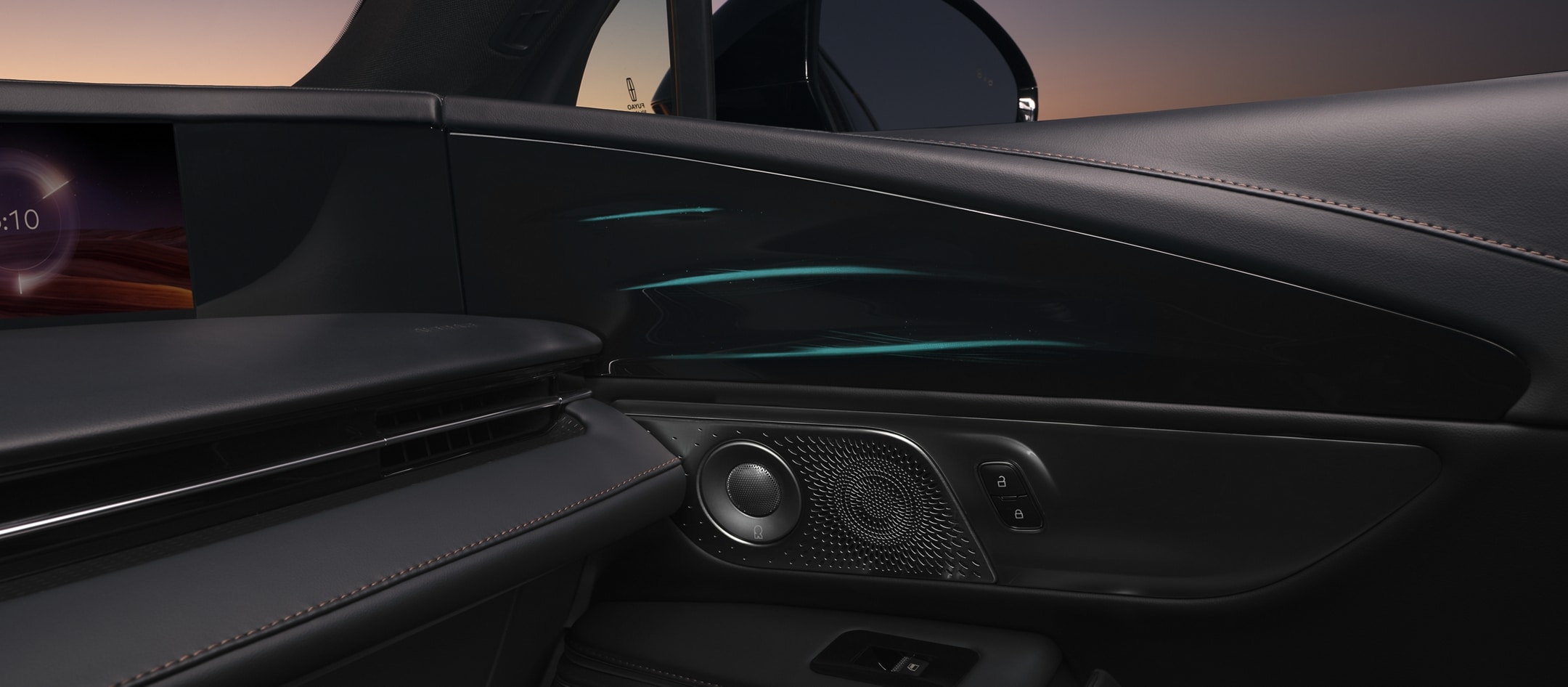 The 2025 Lincoln Nautilus interior showcases ambient lighting