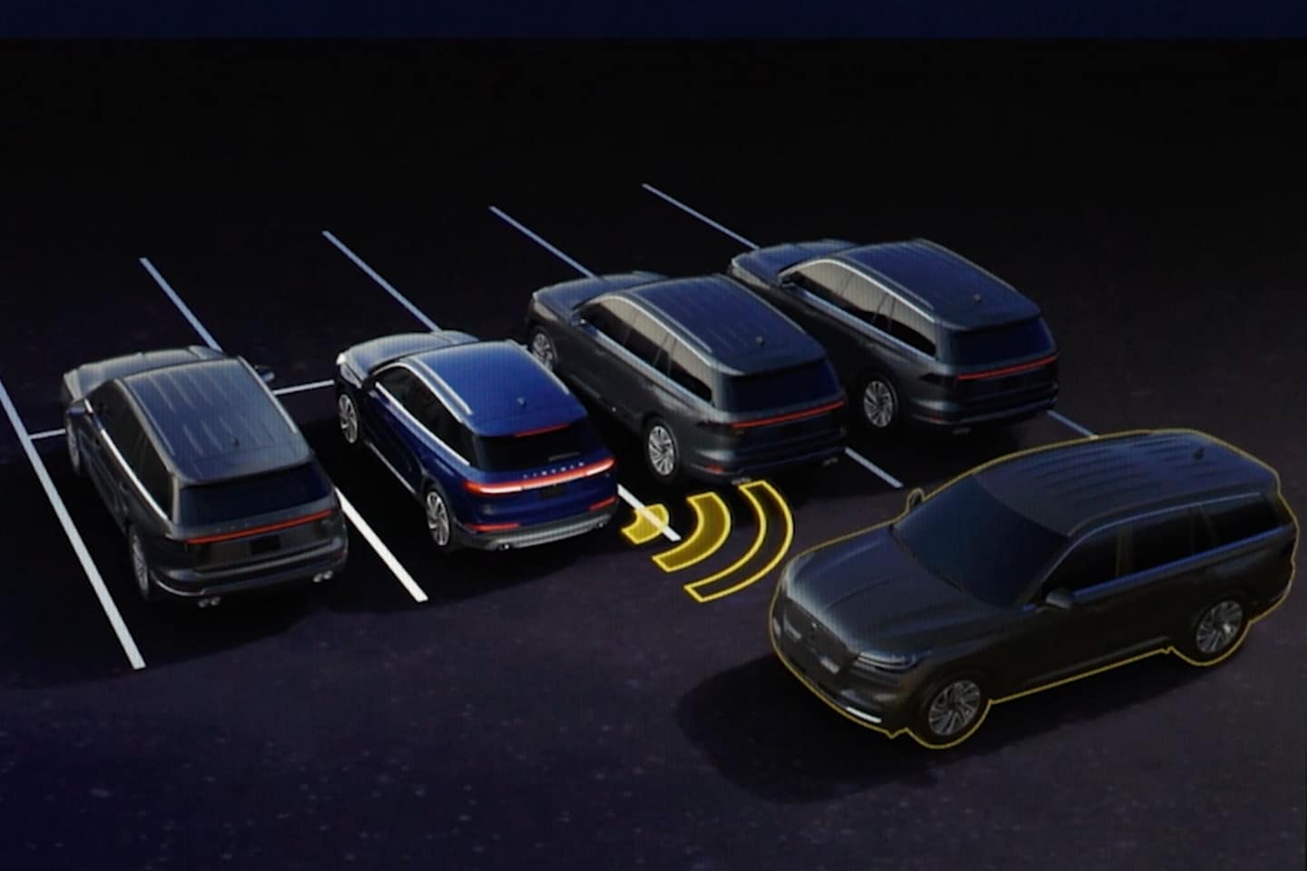 BLIS (Blind Spot Information System) demonstration being shown