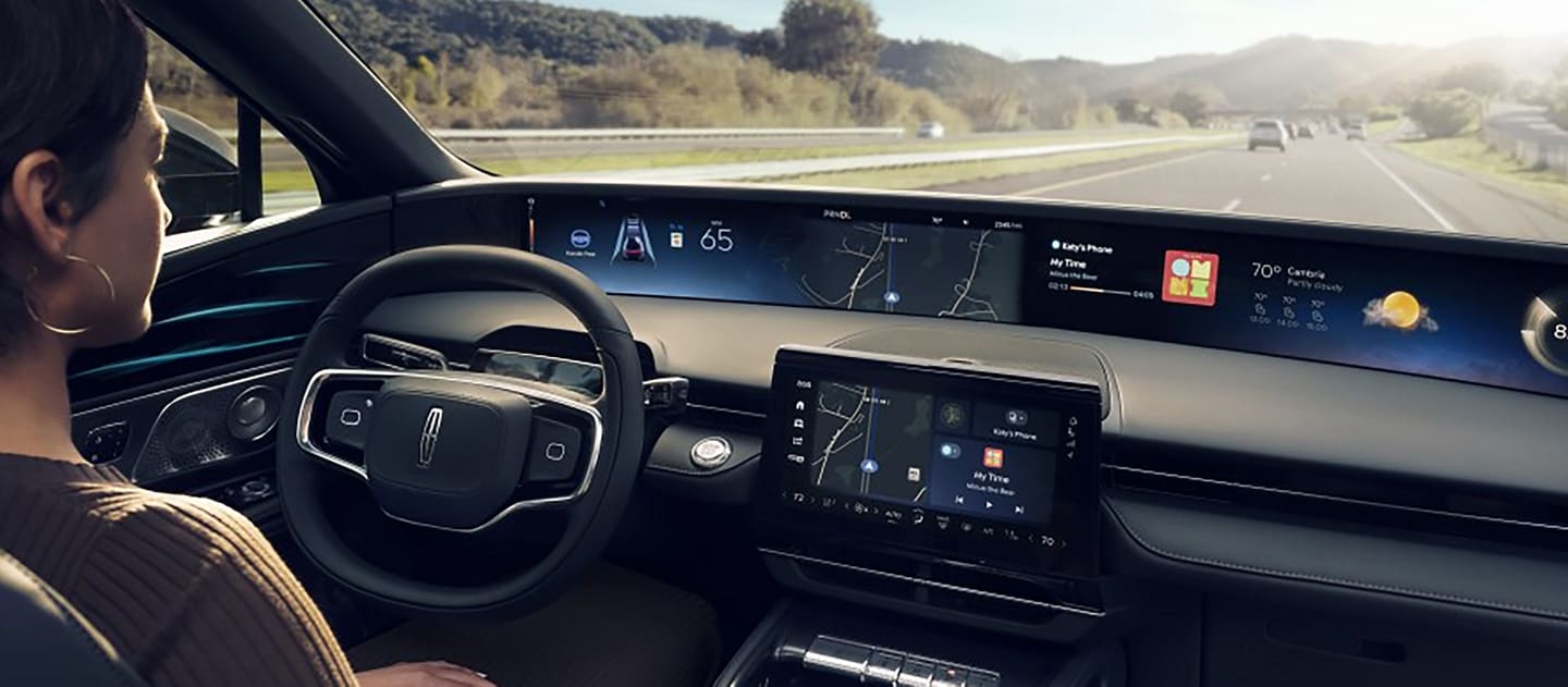 A person using the BlueCruise technology in the 2026 Lincoln Nautilus