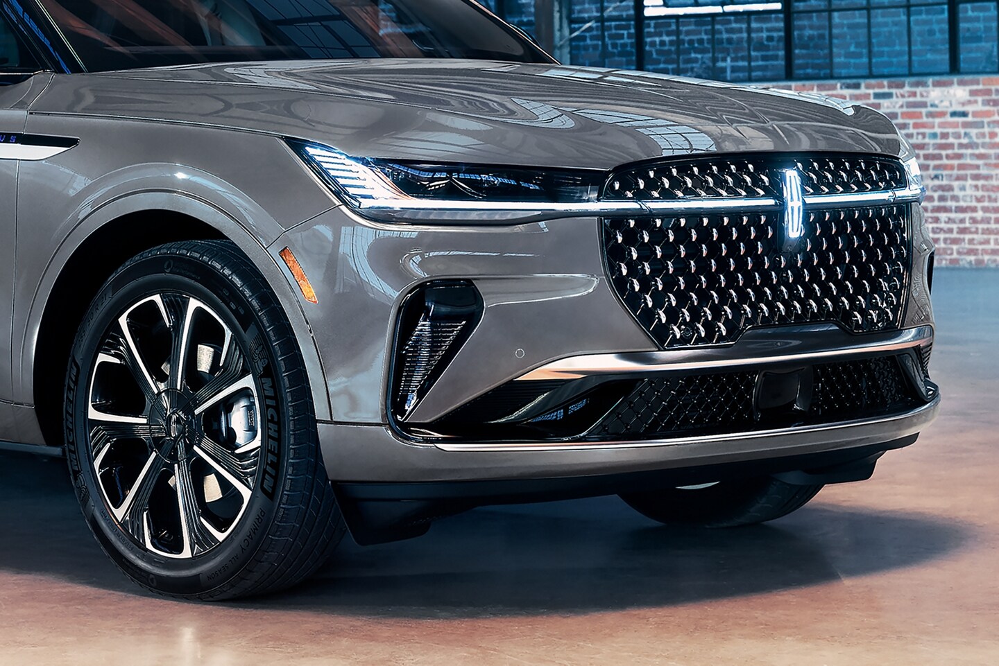 The headlamps of a 2026 Lincoln Nautilus