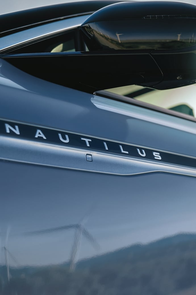 The sideview mirrors of a 2026 Lincoln Nautilus are in extended position