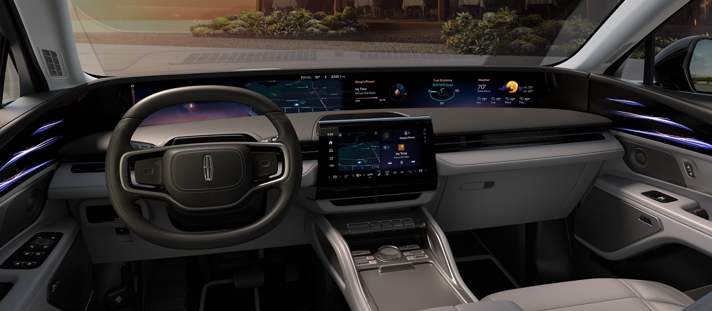 The interior of a 2026 Lincoln Nautilus Premiere model